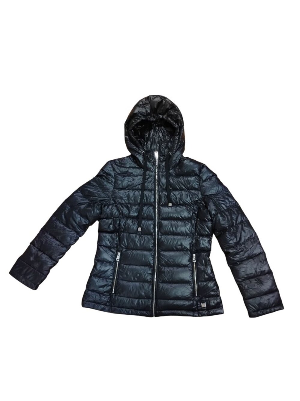 ANDREW MARC Womens S Black Packable Down Short Coat